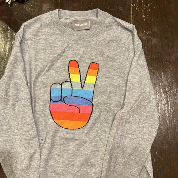 ZADIG & VOLTAIRE SWEATER - SIZE MEDIUM - 100% CASHMERE -WORN ONCE! - Picture 2 of 8